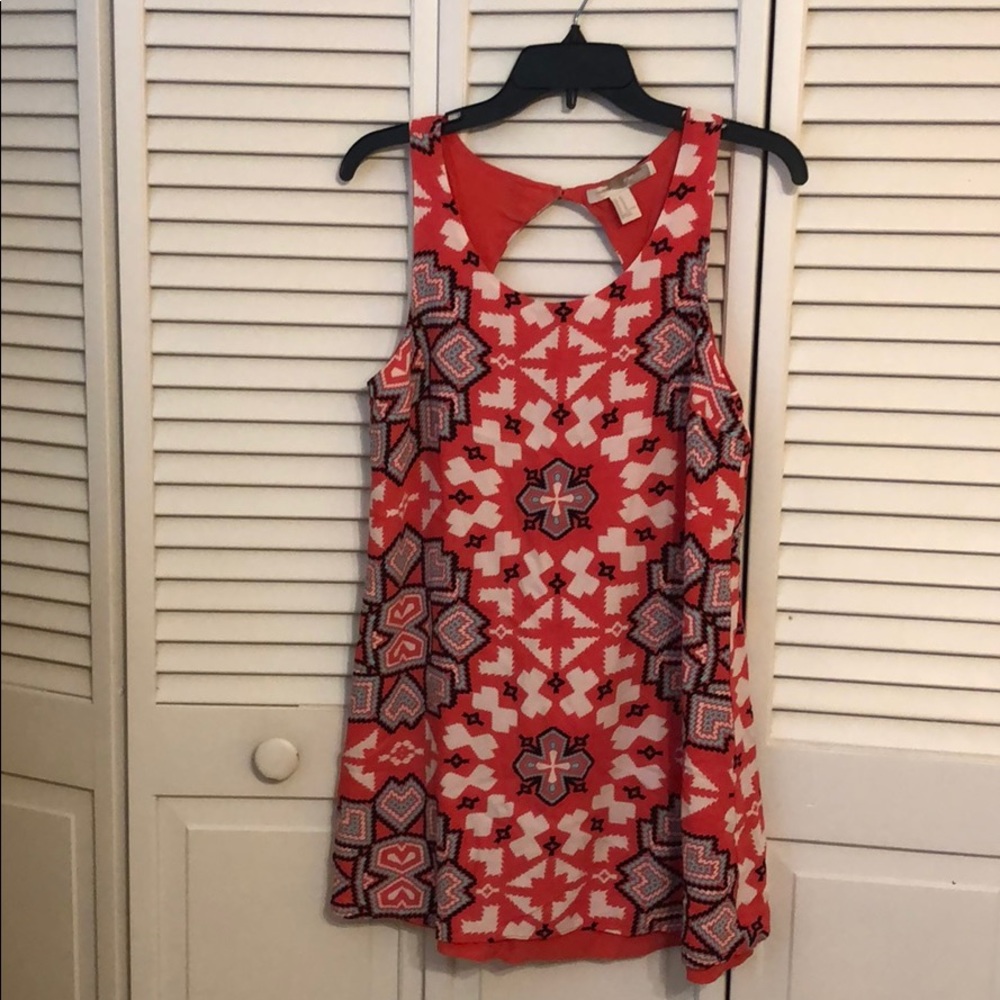Patterned mini dress